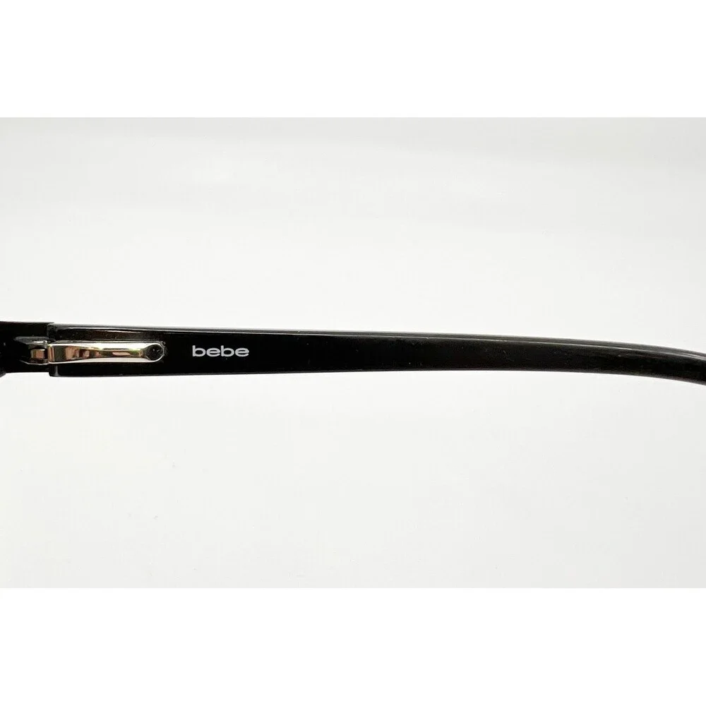 Bebe Eyeglasses Womens Black Floral Cat Eye BB5157 52-16-135
